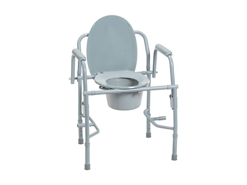 Drop-Arm Commode